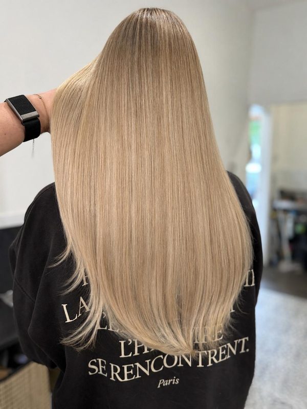 Long, sleek blonde, by Holly
